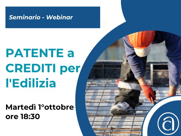 patente a crediti in edilizia